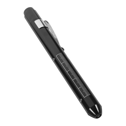 MAGICLULU 1 Stück LED Medizinische Stift Licht Stift Licht Taschenlampe Ärzte Stift Elektrische Taschenlampe Ärzte Stift Taschenlampe LED Stift Licht Schwarz
