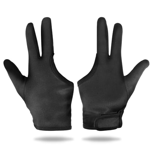 ElevateTech Hitzebeständige Handschuhe, Professionelle Lockenstab Handschuh für Haarstyling 3 Finger Handschuhe Wiederverwendbare Haarfärbemittel Hitzeschutz Handschuhe für Curling, Barbier, Perming