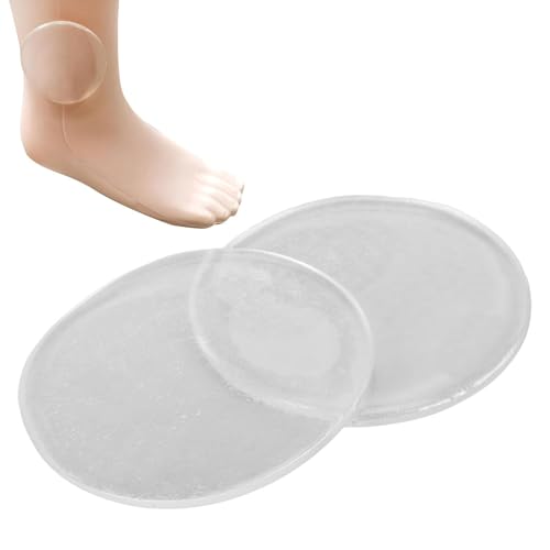 2 Stück Knöchel-Gel-Scheiben, Knöchel-Gel-Pads für Stiefel, Knöchel-Gel-Pad Entlasten Druck und Verbessern die Durchblutung. Knöchel-Gel-Pad für Eislaufen, Hockey