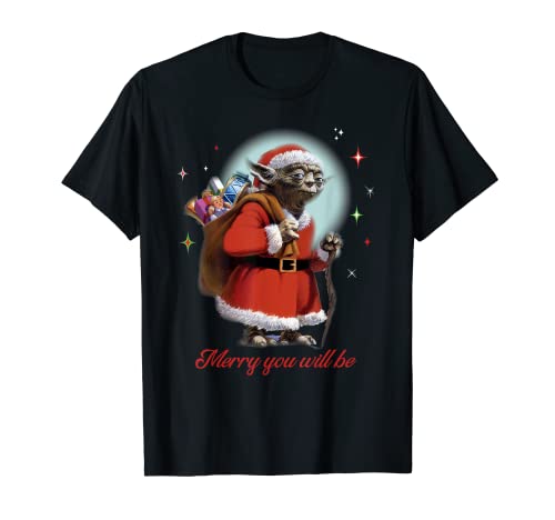 Star Wars Santa Yoda Merry You Will Be T-Shirt