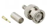 Amphenol RF BNC Stecker Koaxialsteckverbinder BNC-Steckverbinder, Kabelmontage, Crimp-Anschluss, für RG142, RG223,