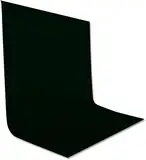 UTEBIT Fotohintergrund Schwarz, 2x3m Foto Hintergrund Kulisse Polyester Stoff Fotografie Fotowand für Video, Porträt, Haustier Modefotografie und Fernsehen Fotostudio (Klemmzwingen Nicht enthalten)