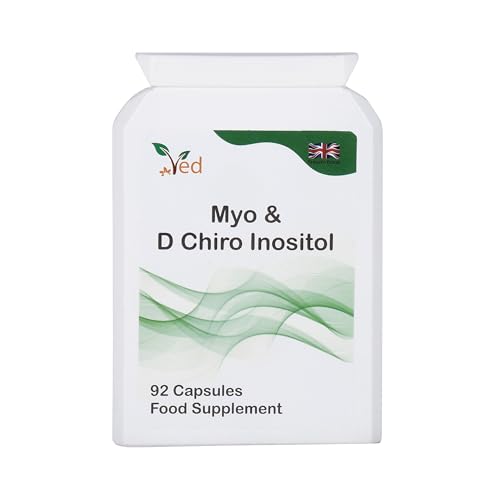 VED Myo & D Chiro Inositol, Myo-Inositol 2000 mg & D Chiro Inositol 300 mg 92 Kapseln (23 Tage Vorrat)