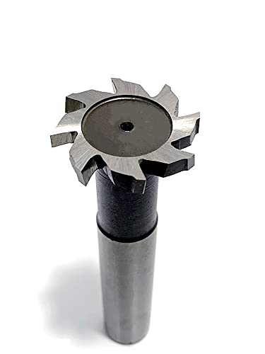 ALLZZY T-Nut-Fräser for Metall HSS Woodruff Key Seat Router Bit Dicke 1–12 mm Durchmesser 8–50 mm (Color : 3mm, Size : 14D 8d 60L)