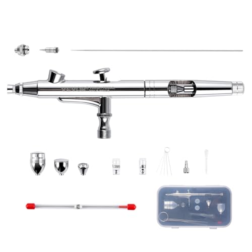 VEVOR AB-187 Airbrush Kit, Silber, 158 x 45 x 12 mm