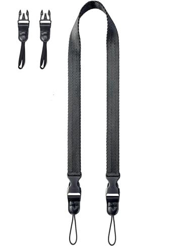 YMTHamaz3 nylon carrier kameragurt,tragegurt kamera dünn,kamera riemen schmal,Schwarz, 99CM