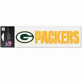 Wincraft NFL Green Bay Packers WCR48939014 perfekt geschnittene Aufkleber, 7,6 x 25,4 cm