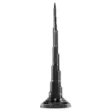 ViaGasaFamido Desktop-Dekor, 7,1 Zoll Höhe Miniatur Burj Khalifa Turm Modell Legierung Dubai Tower Modell Ornament Kunsthandwerk Büro Home Desktop-Dekor