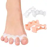 Zehenspreizer Silikon, Toe Separator, Zehentrenner Silikon Für Pediküre Zehenkorrektur, Sportler für Herren und Damen für alle Füße