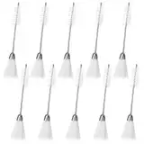 10pcs Dual End Nähmaschinen-Reinigungsbürste, Nylon Edelstahl Nähmaschine Reinigungsbürste Haushalts Hygienewerkzeug, Fusselbürste Reinigungswerkzeug Set