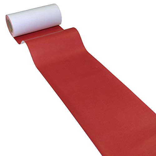 JUNOPAX Papier-Tischläufer 50m x 0,20m rot, nass- und wischfest