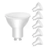 GU10 LED Lampe Warmweiss, 5W 400LM Spot Glühbirne Strahler Lampe, LED Leuchtmittel Gu10 Energie Sparen, Nicht Dimmbar, 25000 Stunden Lebensdauer, CRI>80, 120° Strahlwinkel, 6 Stück