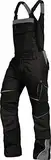 TRIUSO Leib Wächter Flex-Line Herren Latzhose flexibel mit Spandex (schwarz/grau, 56)