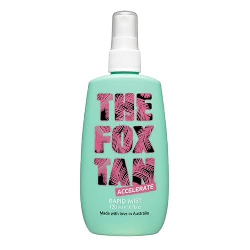 The Fox Tan - Rapid Tanning Mist - Bräunungsbeschleuniger ohne Selbstbräuner, Bräunungsspray für Gesicht und Körper, für Sonne und Solarium, 120 ml