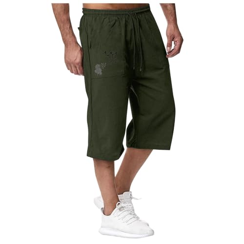 Generisch Shorts Herren Sommer 3/4 Hose Bermuda Kurze Hosen Outdoor Sport Jogginghose Mit Taschen Männer Jungen Freizeit Bequeme Kurz Herrenshorts Sommerhose Sportshorts Turnhose