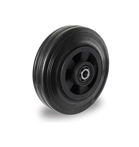 Einbaurad 100 mm Vollgummi schwarz