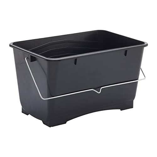 ProDec 10-Liter mittelgroßer Farbeimer aus Kunststoff, 100% recycelter Kunststoff, mit Metalltragegriff für alle Arten von Farbe und Kleister, geeignet für bis zu 225 mm breite Farbrollen