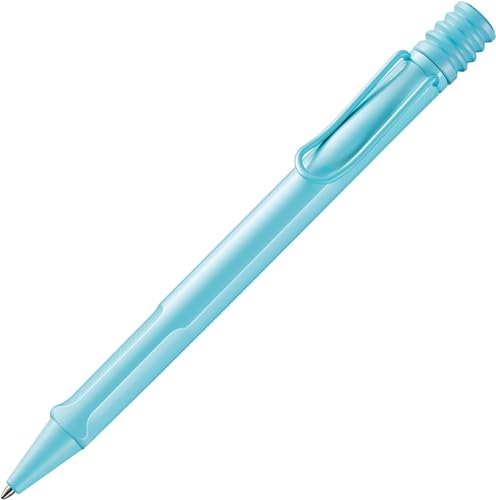 Lamy safari aquasky Kugelschreiber - zeitlos klassicher Kuli mit ergonomischem Griff & robustem ASA-Kunststoff - inkl. Großraummine M 16 in Strichbreite M in blau