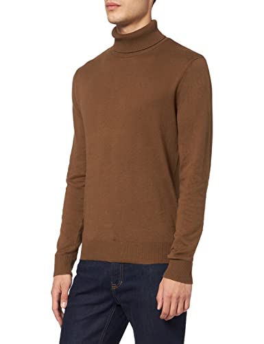 JACK & JONES Herren Jjeemil Knit Roll Neck Noos Rollkragenpullover, Desert Palm, L