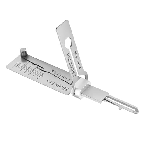 Schlüsseldecoder Aus Edelstahl,Master Key Decoder,Schlüsseldecoder,Sc1 Edelstahl Schlüssel Decoder,2-in-1 Stainless Steel Master Key Decoder,Schlüsseldecoder Aus Edelstahl (SS002)