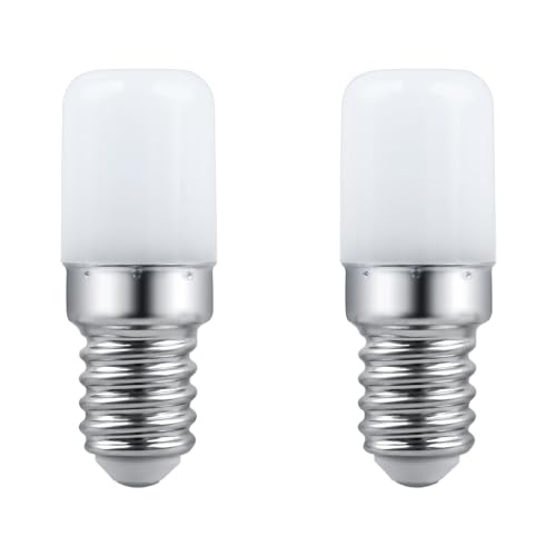 LED Lampen T18 E14 Kühlschranklampe 3W AC 230V, 300LM Neutralweiß 4000K, Nicht Dimmbar, Entspricht 30W Glühbirne, Kühlschrankbirne E14 LED für Kühlschrank, Nähmaschine, Nachtlicht, 2 Stück