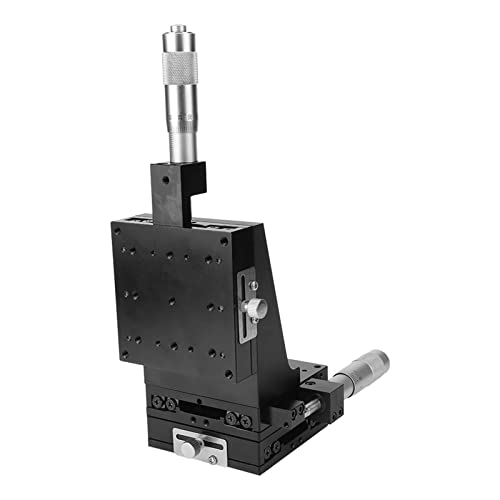 Xyz 3-Achsen-Manuelle Präzisions-Linearbühne 80X80 Mm Labortischbühnentisch Linearbewegung Vertikalhub-Mikrometer-Trimm-Abstimmplattform-Standlagerrolle,Xy-Achsen-Drehpositioniertisch