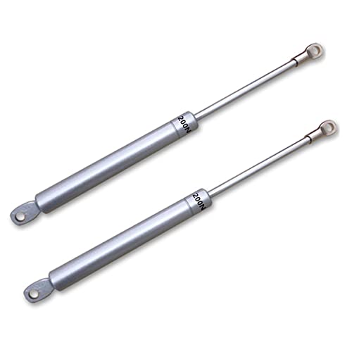 2 Stück Gasdruckfeder 200N/44.09lb/20kg Gasdruckdämpfer Hydraulisch Gasfeder Gasdämpfer Dämpfer für Türhausschränke Küchenschrank Bücherschränke