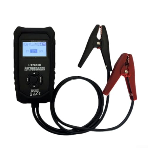 HOHOVYVY Autobatterie Tester,Batterie Tester,HT2018B Autobatterietester Für 6V/12V/24V Aktivierte Blei-Säure-Batterie