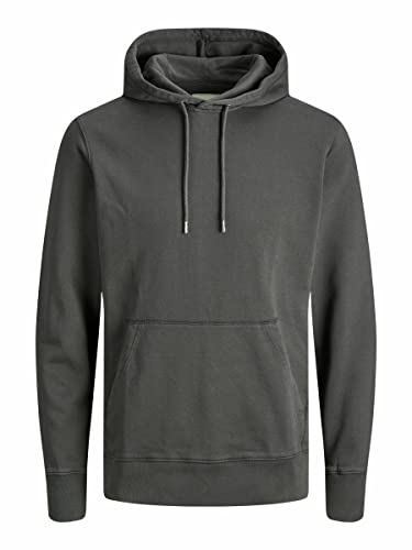 JACK & JONES Herren JJEORGANIC Basic Sweat Hood NOOS Kapuzenpullover, Asphalt/Fit:reg,S