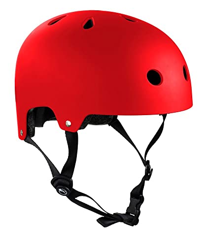 SFR Essentials Helmet Unisex Erwachsene Helm, Rot - (Red), Gr. S/M (53-56cm)