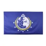 Super Earth-Flagge, 90 x 150 cm Planet Earth-Flagge für Drinnen und Draußen mit Messingösen Gartenhaus-Flagge für Gartenhaus Zuhause Studentenwohnheim