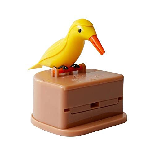 Automatischer Zahnstocherhalter für kleine Vögel, kreative Presse, automatische Abmeldung für den Haushalt, luxuriös, tragbarer Zahnstocher