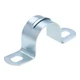 U-Typ-Rohrhalterung für 50 mm Durchmesser Rohr, Ankerschelle, Rohrsattelschellen, Griffschelle, U-förmige Halbrohrverschraubungen für Rohre, Kabel, Gartenschläuche (5 Stück)