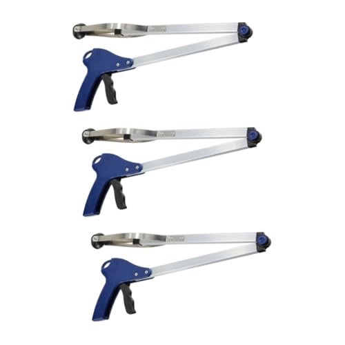 iplusmile 3St Müllsammler greifer werkzeug gripgrap grippers grabbler Greifzange clamp Heben Sie das Greifwerkzeug auf Greifer-Pickup-Tool Grabber-Picker Greifergreifer Reacher-Greifer Blue