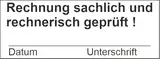 Rechnungsprüfung - mit trodat printy 4913 – Custom- 57X21 mm, Büro, Buchungsstempel, Firmenstempel