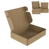 XMTECH 20 Stück Faltschachteln Versandkarton Flache Karton Box 20 x 15 x 5cm, Verpackungskartons Ideal für den Versand von kleinen Waren