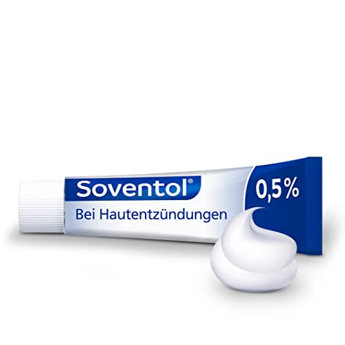 Soventol HydroCort 0,5% Creme 30 g bei akuten Hautentzündungen wie Neurodermitis, Hautallergien & Ekzemen - lindert Juckreiz - entzündungshemmend