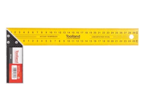 Toolland Winkel, Langlebiger Gehärteter Stahl, Aluminiumgriff, Leichtes Design, 300 mm