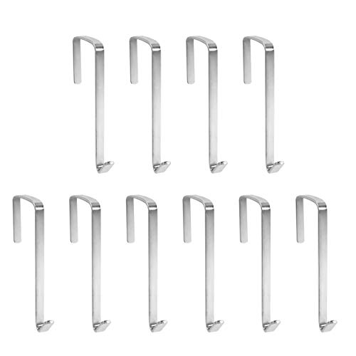 Vantasii 10er-Pack Metallhaken-Aufhänger für Innentüren mit einer Dicke von 3,3 cm bis 4,2 cm