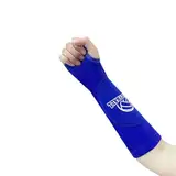 1 Paar Volleyball-Armstulpen mit Polster und Daumenloch für Kinder, U9l1, Armstulpen für Jugendliche und Erwachsene, blau, Youth Style