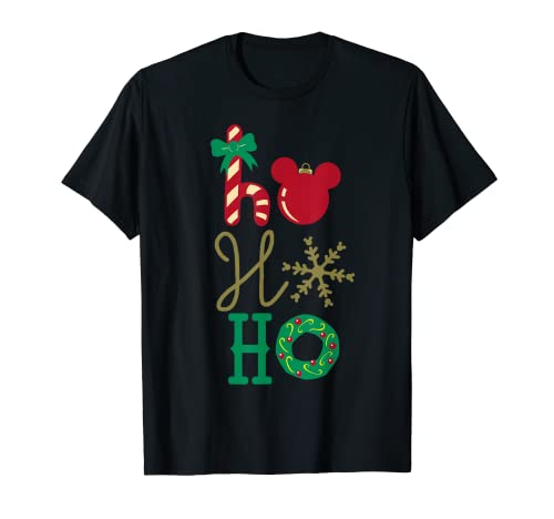 Disney Mickey Icon Ho Ho Ho Holiday T-Shirt T-Shirt