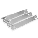 GFTIME 40.2CM Edelstahl Brennerabdeckung Gasgrill für Rösle Videro G3, G3-S, G3-S Nero, Vario+, Flammenverteiler 1.0MM für Rösle Videro Ersatzteile, Zubehör für G2, G4, G6 Serie und Sansibar, 3 Stück