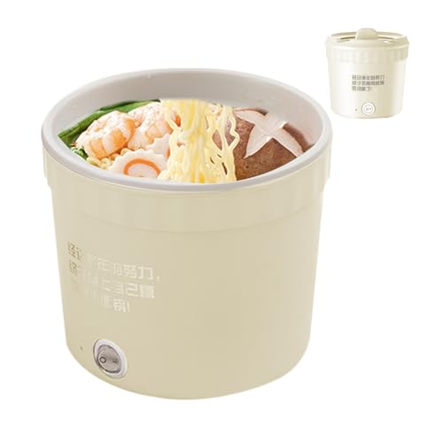 Elektropfanne - Multifunktion Elektrischer Hot Pot | Mini Hot Pot Ramen Cooker | Tragbare Elektropfanne | Mehrzweck Kleinerr Einzelner Instant-Nudel-Kochbecher Für Schlafsaalstudentshome