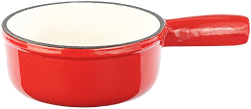 Rosenstein & Söhne Rechaud: Käsefondue-Topf aus Gusseisen, 16 cm (Fonduepfanne, Fondue Gusseisen, Weihnachten)