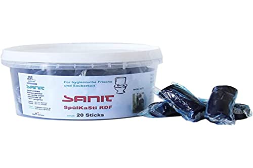 Sanit, SpülKaSti RDF Wasserkasten Sticks zu Geberit Duofresh Einschub, Blau, 20 stück, (Pack of 20)