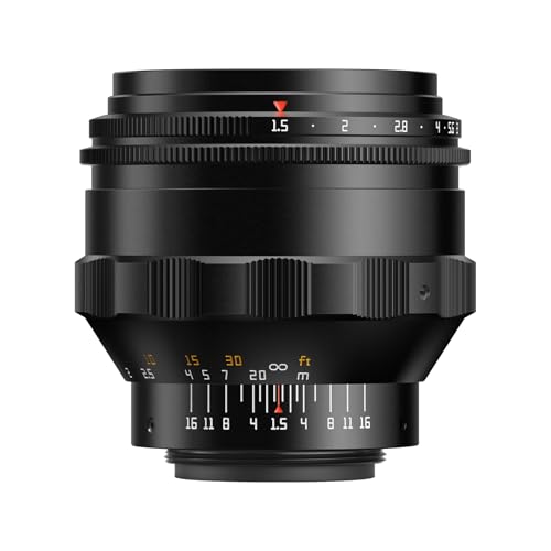 TTARTISAN 75mm F1.5 Gewirbeltes Bokeh Objektiv für M42 Mount Manueller Fokus Vollformat Kamera Objektiv