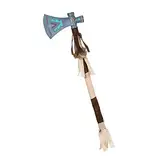 Boland 44143 - Indianeraxt Tomahawk, 45 cm, braun-beige, bunt, Streitaxt, Kriegsbeil, Karneval, Halloween, Fasching, Mottoparty, Kostüm, Theater, Accessoire