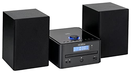 Reflexion HIF79FM HiFi-Stereoanlage, 2x16Watt Max. Musikleistung, CD/MP3, UKW Stereo PLL-Tuner, Bluetooth, Streaming, USB/MP3, Alarm/Uhr/Sleeptimer, Schwarz