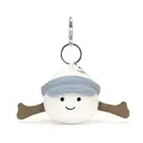 Jellycat Amuseables Golfballtaschen-Anhänger, 6,3 cm, Sport-Plüsch-Schlüsselanhänger, Geschenk für Sportfans, golf
