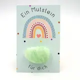 Milaboo® 12er Set Glückssteine für Kinder I Kindergeburtstag Mitgebsel I Give Away für Taufe, Kommunion, Hochzeit oder Wichtelgeschenk I Glücksbringer Kinder fertig verpackt (Mutstein)